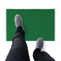 Tapete Capacho De Vinil Liso Industrial 130x60 V Bandeira Comprimento 60 Cm Cor Verde Bandeira Desenho Do Tecido Fibra Entrelaçada Largura 130 Cm