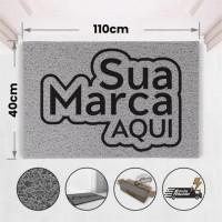 Tapete Capacho De Vinil Personalizado Resistente 110x40cm