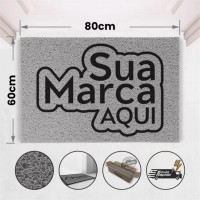 Tapete Capacho De Vinil Personalizado Limpa Os Pés 80x60cm