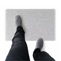 Tapete Capacho De Vinil Liso Original 180x60cm Branco