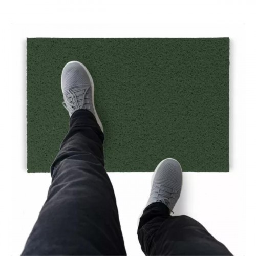 Tapete Capacho De Vinil Liso Tira Detrito 350x60 V Musgo Comprimento 60 Cm Cor Verde-musgo Desenho Do Tecido Fibra Entrelaçada Largura 350 Cm
