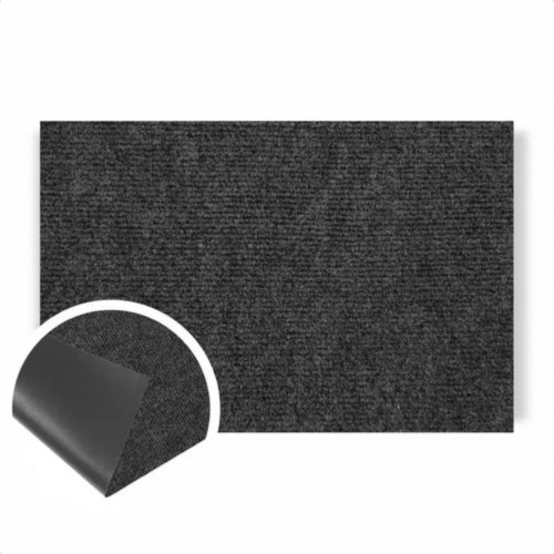 Tapete Home Agulhado Absorve Água Dos Calçado 60x120 Grafite Comprimento 120 Cm Desenho Do Tecido Frisado Largura 60 Cm