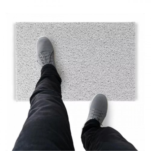 Tapete Capacho De Vinil Liso Original 180x60cm Branco