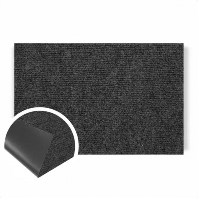 Tapete Home Agulhado Ideal Para Dias Chuva 60x170cm Grafite